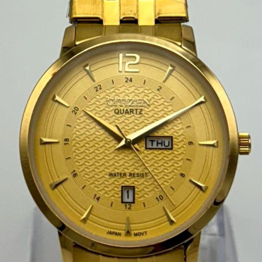 Gold eco outlet drive citizen watch